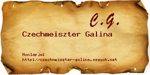 Czechmeiszter Galina névjegykártya